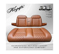 Kozip Club Car Brown Golf Cart Seat Cushions with Armrest